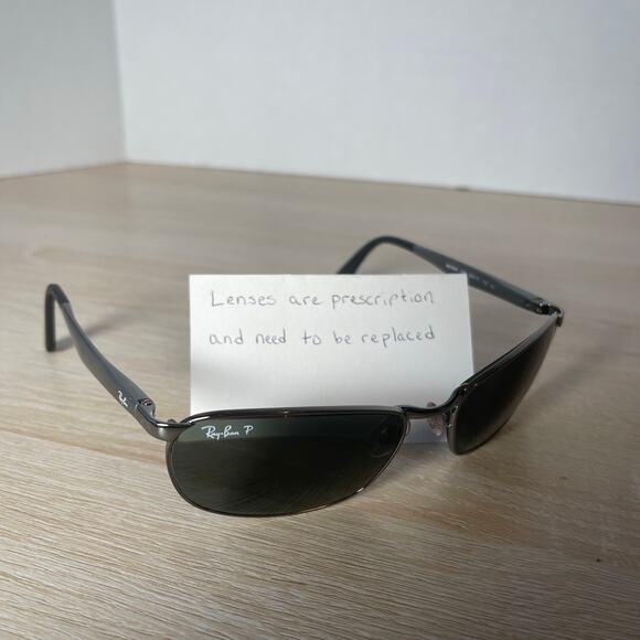 Ray-Ban RB3534 004 Sunglasses Silver FRAMES ONLY 59-17-135 NWOT - Picture 1 of 8
